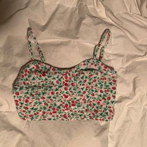H&M Strawberry Crop Top XS